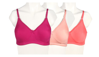 Elezyo Soft Fit Everyday Bra pack of 3